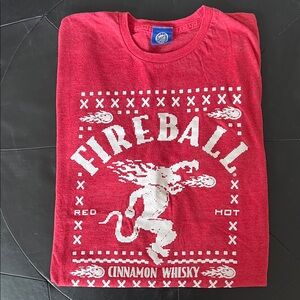 Fireball Cinnamon Whisky Red T-Shirt
